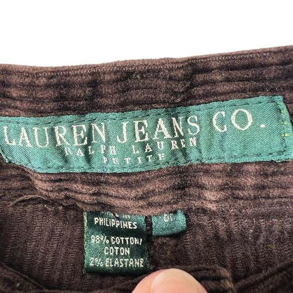 Vintage 8p RALPH LAUREN Women's Sable Brown Classic Corduroy Pants 8p - Picture 6 of 16